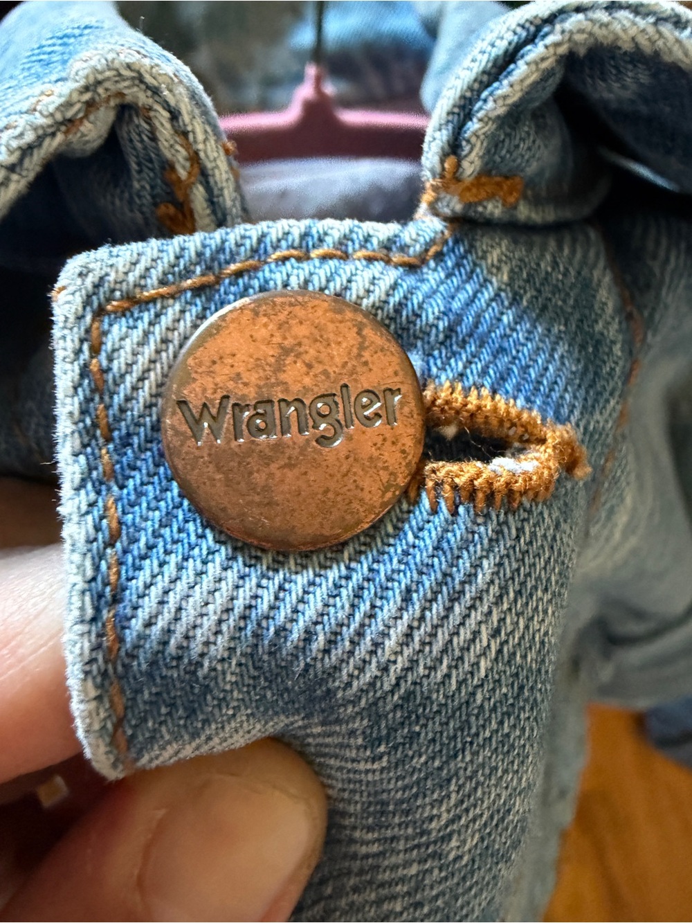 Wrangler Light Blue Denim Bomber Jacket - Picture 3 of 3